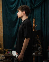 "متعقدهاش" Black Oversized Tee